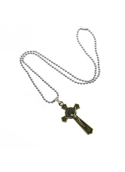 Jesus Christ Cross Metal Pendant